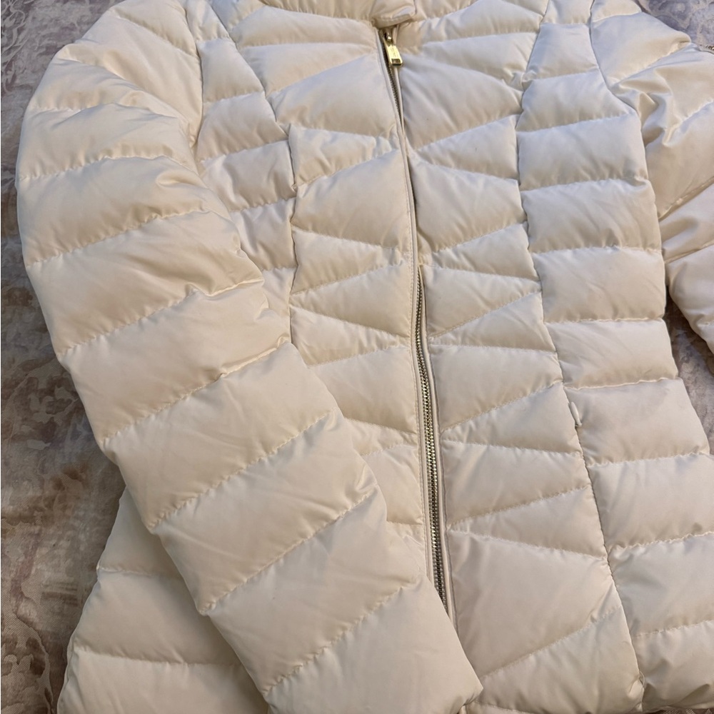 Women's Cream Puffer Jacket